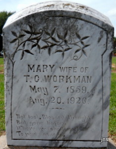 Mary Elizabeth Thomas marker